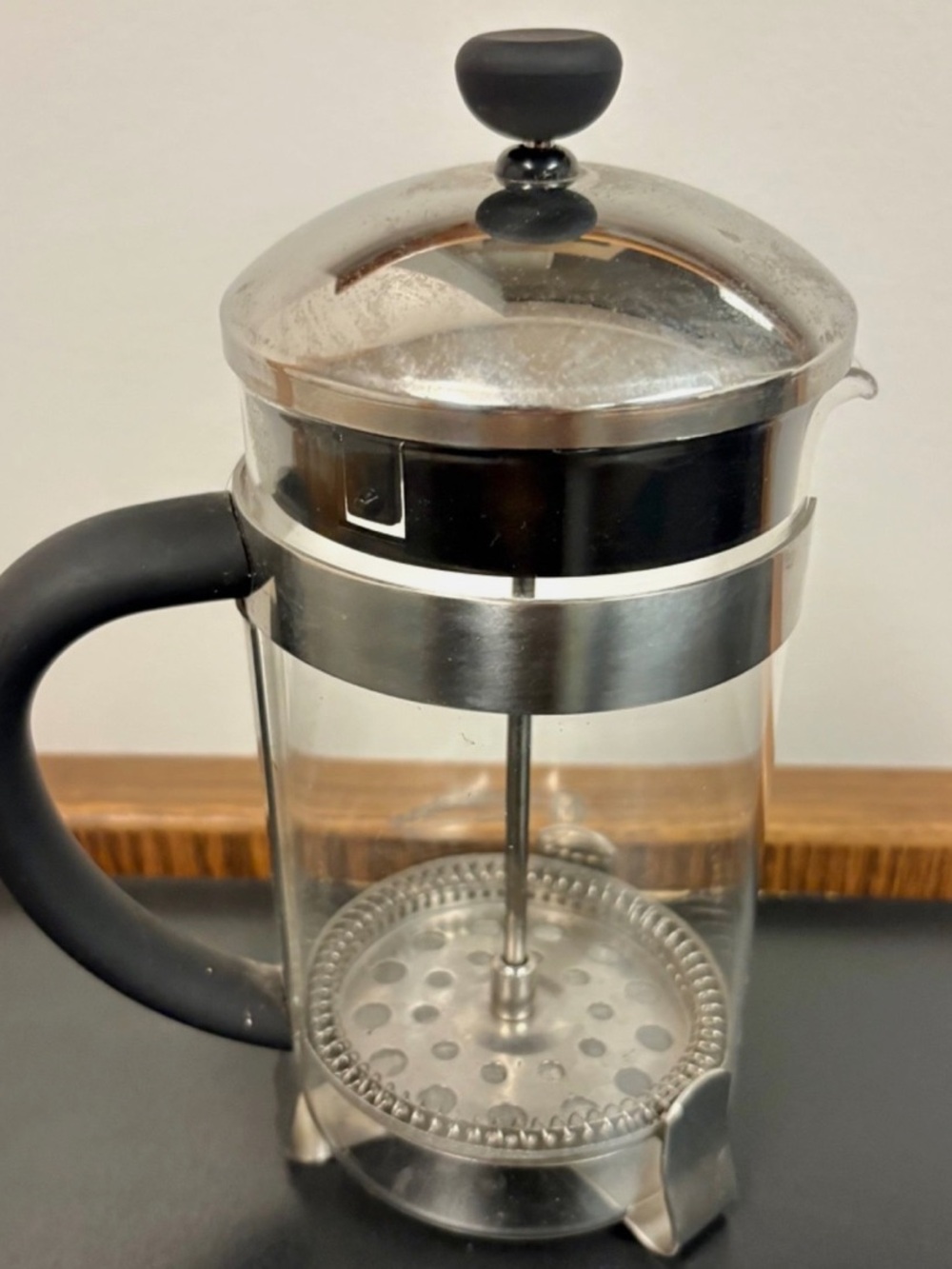 #2556**”5x7” French Press Coffee Maker - Black and Silver - Picture 3 of 16